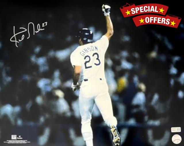 Kirk Gibson Signed Autographed Los Angeles Dodgers 1988 WS Home Run 16x20 Photo TRISTAR