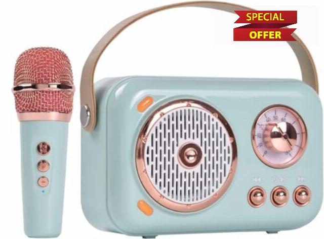 Portable Bluetooth Speaker with Microphone Set
