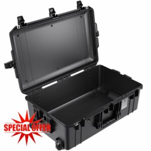 Pelican Air 1595 Case no Foam (Empty Case) - Black