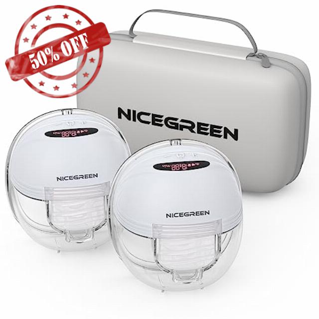 NICEGREEN LIFE Hands Free Breast Pump