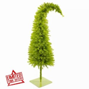 Hobby Lobby 5' Whimsical Grinch Christmas Tree - Animated LED Indoor Decor