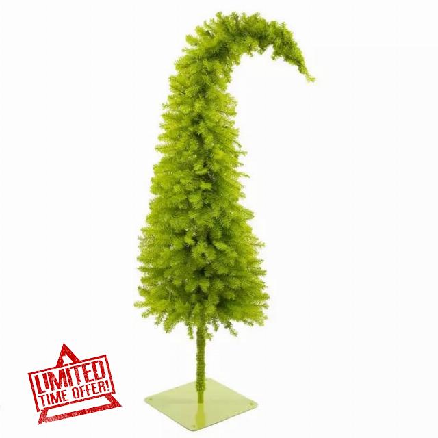 Hobby Lobby 5' Whimsical Grinch Christmas Tree - Animated LED Indoor Decor