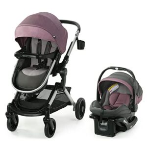 Includes Baby Stroller with Height Adjustable Reversible Seat & SnugRide Lite Infant Car Seat Base