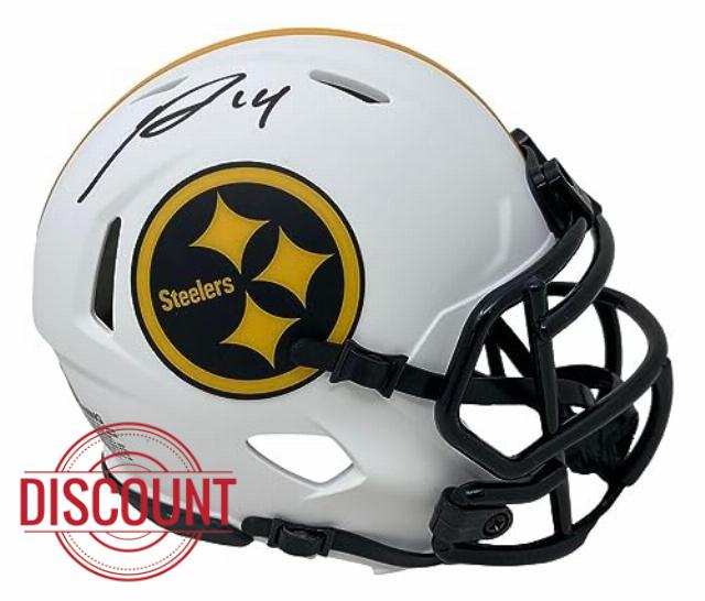 George Pickens Signed Pittsburgh Steelers Lunar Eclipse Mini Speed Helmet JSA - Autographed NFL Helmets
