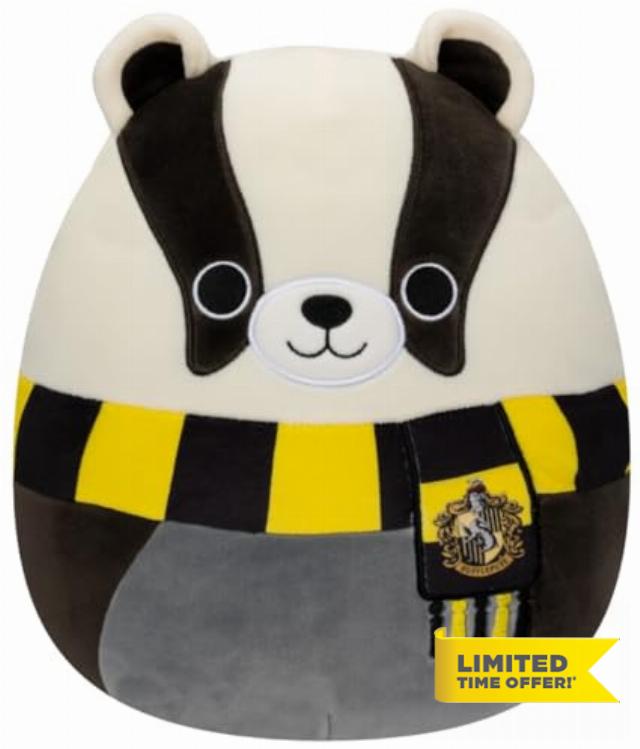 Squishmallows Harry Potter 8 Inch Plush - Hufflepuff Badge