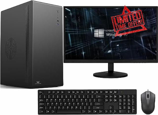 Optiplex Intel i7-2600 Quad Core 16GB RAM 512GB M.2 SSD WiFi Windows 10 Desktop PC With new 21.5-inch Monitor VenoScorp V100 Computer Bundle