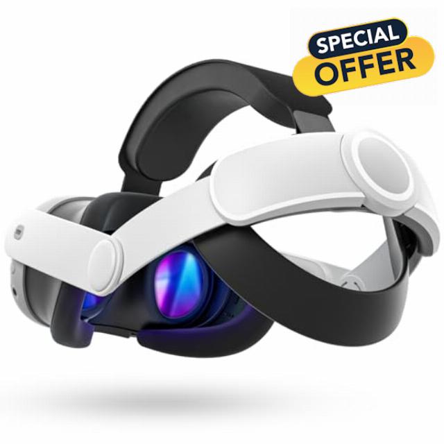 Maecker vr Headstrap Compatible with Meta Quest 3 Head Strap for Oculus Quest 3 Accessories Comfortable Stable Elite Strap Replaceme
