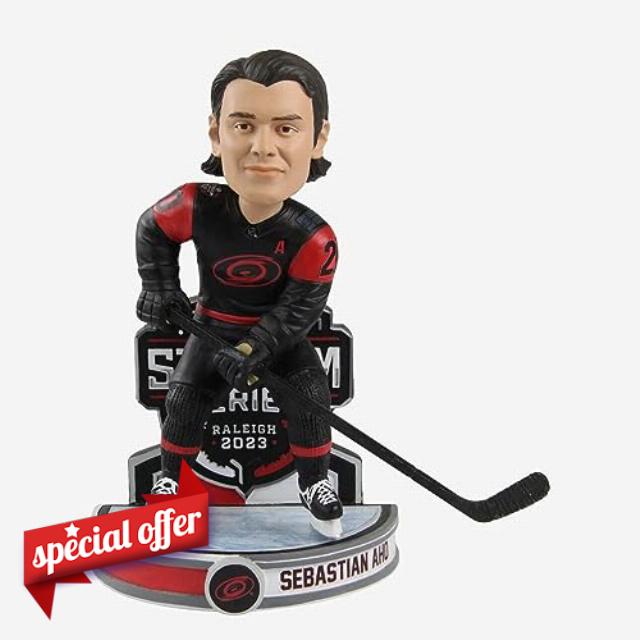 Sebastian Aho Carolina Hurricanes 2023 Stadium Series Bobblehead NHL Hockey