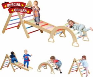Pikler Triangle Set Climber 5 in 1