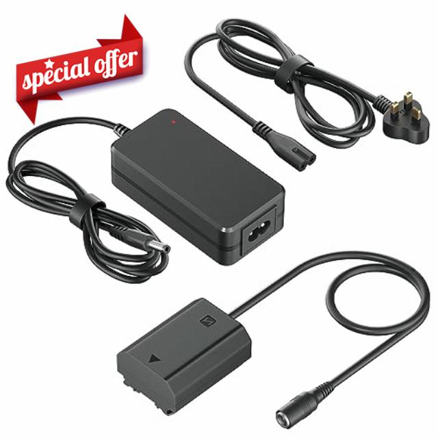 CITYORK NP-FZ100 Dummy Battery AC Power Adapter Kit for Sony Alpha A7III A7IV A7SIII A7RIII A7RIV A7RV ZV-E1 FX3 FX30 A7C A7CII A7CR A1 A6600 A6700 A7 III IV