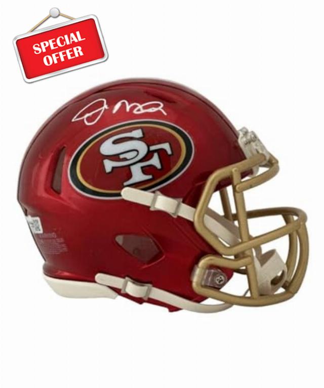 Joe Montana Autographed San Francisco 49ers Flash Mini Helmet FAN 42072 - Autographed NFL Mini Helmets