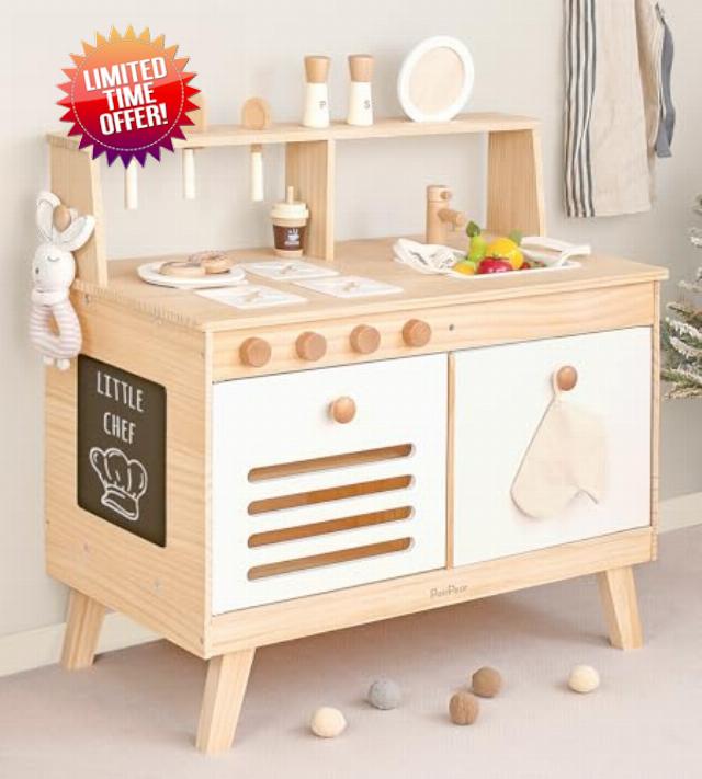 PairPear Play Kitchen for Kids