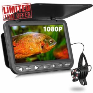 MOQCQGR 7'' Underwater Fishing Camera - [Upgrade HD 1080P] Ice Fishing Camera with 10