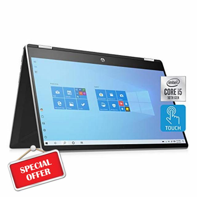 2020 HP Pavilion 15.6" 2-in-1 Convertible HD Touchscreen Laptop Intel Core i5-10210U 8GB DDR4 512GB M.2 SSD Windows 10