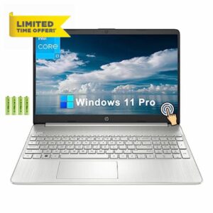 HP 15 15.6" HD Touchscreen Business Laptop Computer[Windows 11 Pro]