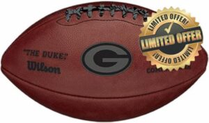 Green Bay Packers Unsigned Wilson Metallic Official Duke Football - NFL Unsigned Miscellaneous