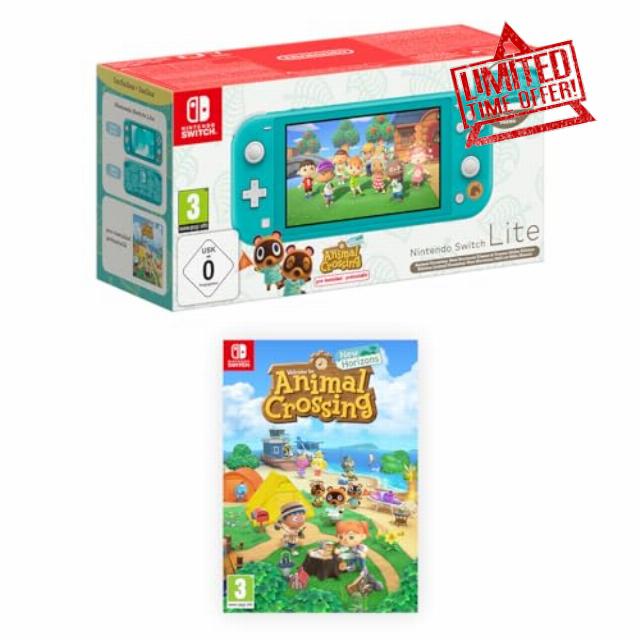 Nintendo Switch Lite Animal Crossing: New Horizons Timmy & Tommy's Editio