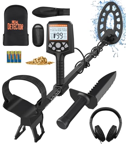 10 Sensitivity 6 Professional Modes 12" Waterproof Coil 9 Type Target Metals Gold Detector kit