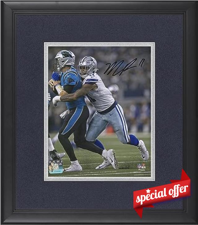 Micah Parsons Dallas Cowboys Framed Autographed 8" x 10" Sack Photograph - Autographed NFL Photos
