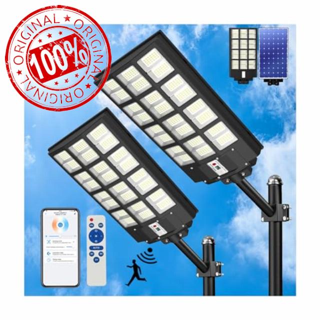2000w Solar Street Lights 2023 App & Remote Control Solar Lights Outdoor for Garden