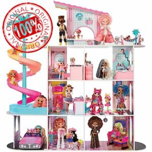 L.O.L. Surprise! OMG Fashion House Playset with 85+ Surprises and Made from Real Wood Including Pool