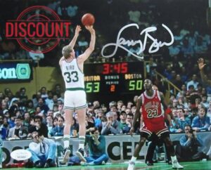 Larry Bird HOF Autographed 8x10 Photo Boston Celtics JSA 181173 - Autographed NBA Photos