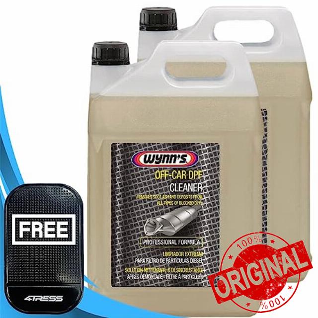 4Tress Wynns 2 x 5L Off-Car Diesel Particulate Filter Cleaner Removes Soot & Deposits From DPFs Non Slip Car Dash Mat (4T-2x-18985)