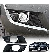 JHCHAN Fog Light Cover Guard for Ford Ranger 2015-2018 T7 Wildtrak Front Bumper Fog Lamp Surround...