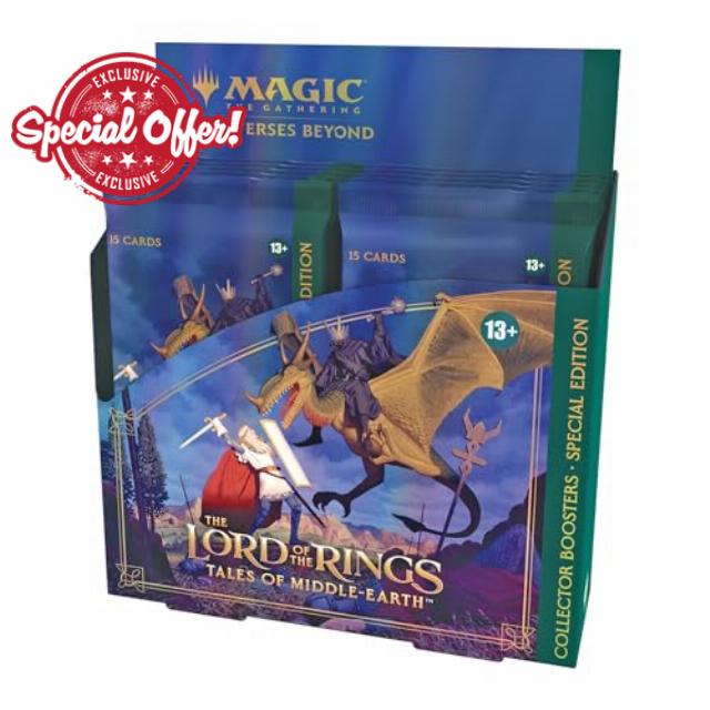Magic The Gathering The Lord of The Rings: Tales of Middle-Earth Special Edition Collector Booster Box - 12 Packs (Collectible Fantasy Card Game)