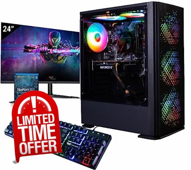 Veno Scorp Gaming PC – 24" Monitor Bundle AMD Ryzen 5 5500 GT1030 2GB