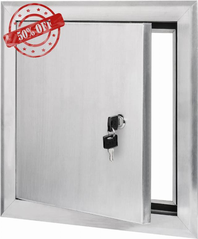 Dynasty Hardware 2400 Series Aluminum Universal Access Door 16 x 16 (Keyed Cylinder Latch)