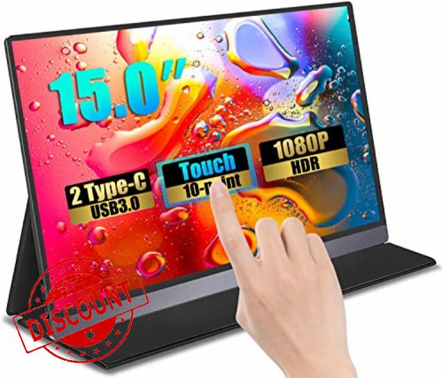 Bimawen 15.0" Touchscreen Portable Monitor
