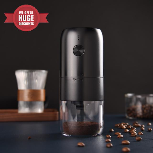 Damijda Portable Electric Coffee Grinder - Rechargeable