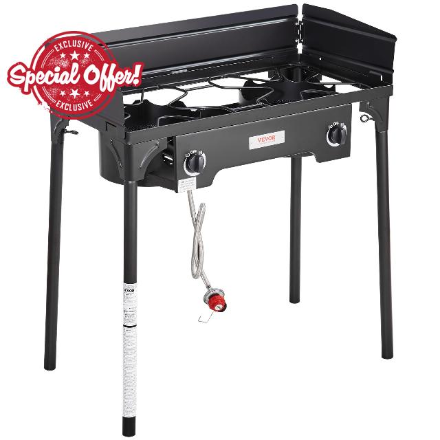 VEVOR Double Burner Outdoor Camping Stove