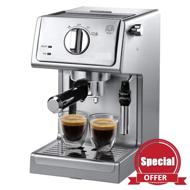 ECORTE Ecp3630 15 Bar Espresso And Cappuccino Machine With Adjustable Advanced Cappuccino System