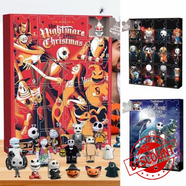 3PCS Halloween Doll Advent Calendar 2023 Contains 24 Gifts