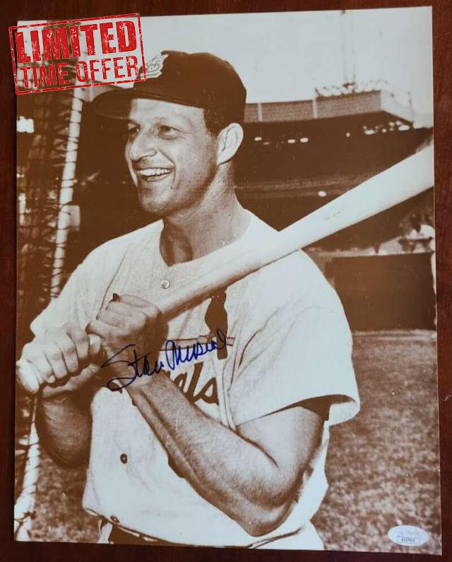 Stan Musial JSA Cert Signed 11x14 Photo Autograph - Autographed MLB Photos