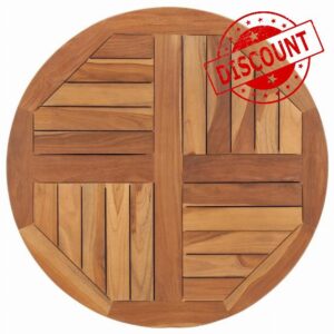 loibinfen Solid Teak Wood Tabletop
