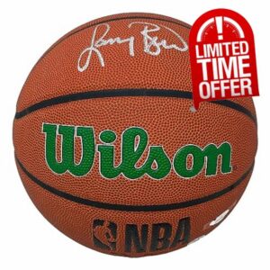 Larry Bird Signed Boston Logo Basketball Bird+JSA ITP