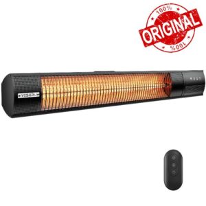 YESERLI Electric Patio Heater with Remote Control- 1500W Outdoor Heater Fast Heating with 3 Power Setting