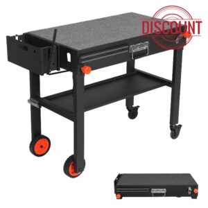 Outdoor Portable Grill Table Stand - Folding Prep Stand for 17" or 22" Blackstone Griddle