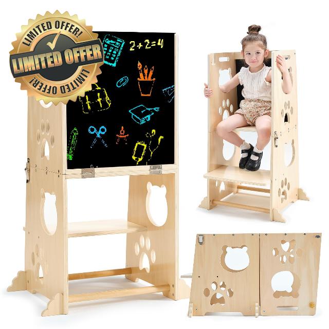 FOBIG Toddler Kitchen Stool Helper
