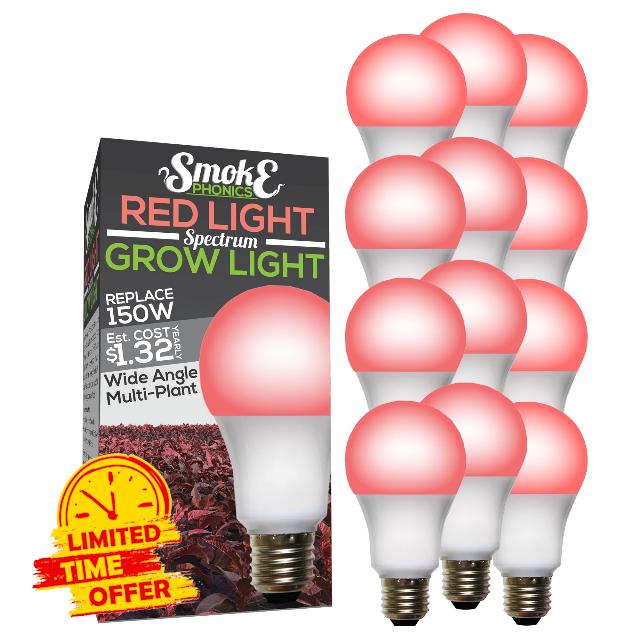Miracle LED Red Spectrum 150W SmokePhonics Grow Light 12-Pack