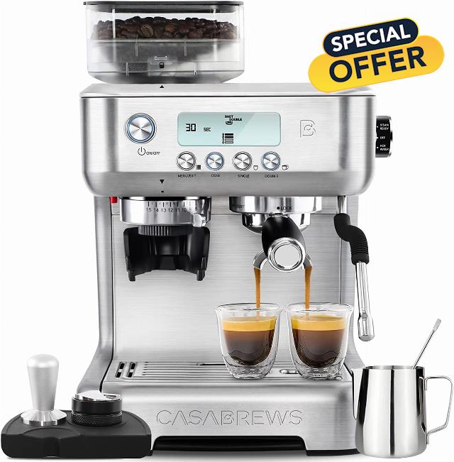CASABREWS Espresso Machine with Grinder