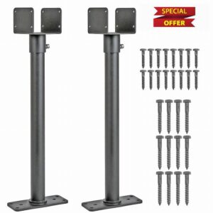 Mayset 2Pack 3.6" Saddle Stainless Steel Roof Riser for Patio Pergola