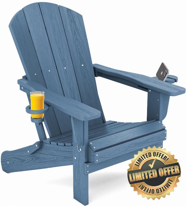 SERWALL Folding Adirondack Chair