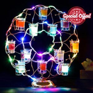 YCWF LED Neon Champagne Wine Cup Holder