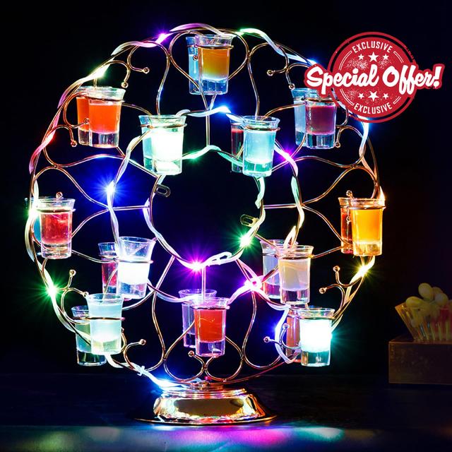 YCWF LED Neon Champagne Wine Cup Holder