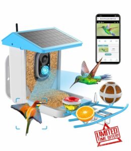 Smart Bird Feeder with Camera Wireless Outdoor-Camera Bird Feeders for Outside