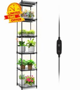 Barrina DIY Plant Stand with Grow Light for Indoor Plants